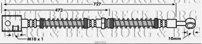 BORG & BECK bbh7859 -  Тормозной шланг